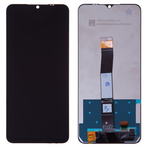 LCD Compatible With Xiaomi Poco C40 Redmi 10C Black Without Frame