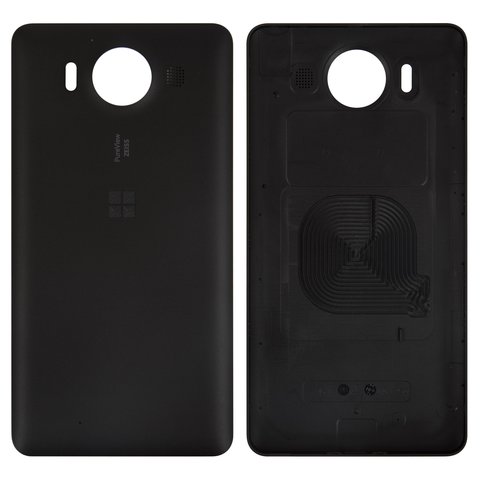 Задняя панель корпуса для Microsoft Nokia  950 Lumia Dual SIM, черная, без компонента