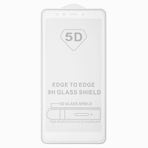 Захисне скло All Spares для Xiaomi Redmi 5, 0,26 мм 9H, 5D Full Glue, білий, шар клею нанесений по всій поверхні, MDG1, MDI1