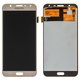 Дисплей для Samsung J701 Galaxy J7 Neo, золотистий, з регулюванням яскравості, без рамки, Сopy, (TFT)