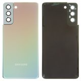 Задняя панель корпуса для Samsung G996 Galaxy S21 Plus 5G, серебристая, со стеклом камеры, phantom silver