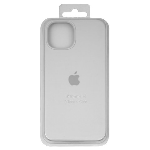 Чохол для Apple iPhone 14, білий, Original Soft Case, силікон, white 09  full side