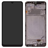 Дисплей для Samsung M325 Galaxy M32, чорний, з рамкою, High Copy, original LCD size, (OLED)