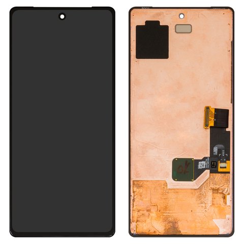 Дисплей для Google Pixel 7, черный, без рамки, Оригинал переклеено стекло , GVU6C, GQML3