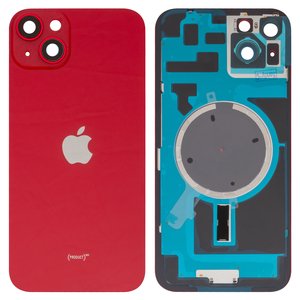 Задняя панель корпуса для iPhone 14 Plus, красная, со стеклом камеры, High Copy, red