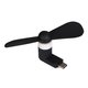 Вентилятор Mini, чорний, мобільний, USB тип-C