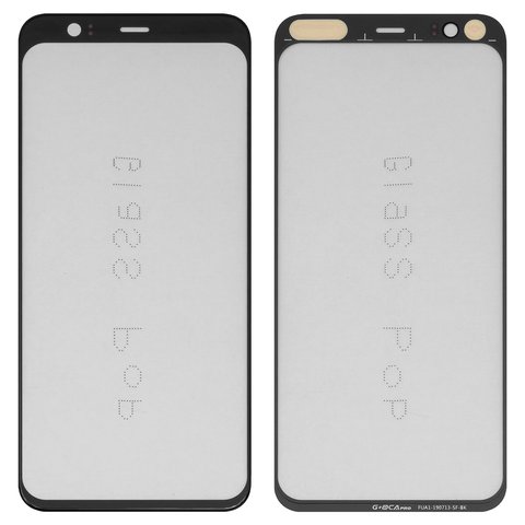 Стекло корпуса G+OCA PRO для Google Pixel 4, с OCA пленкой, черное