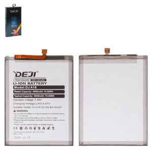 Акумулятор Deji EB BA166ABY для Samsung A165 Galaxy A16, A166 Galaxy A16 5G, A175 Galaxy A17 4G, A176 Galaxy A17 5G, A266 Galaxy A26, Li ion, 3,88 B, 5000 мАг