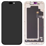 Дисплей для iPhone 17 Pro, черный, с рамкой, Оригинал (переклеено стекло)