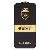 Захисне скло ESD 6D для Apple iPhone 13 mini, сумісне з чохлом, Full Glue, Anti-Static, (без упаковки), чорний