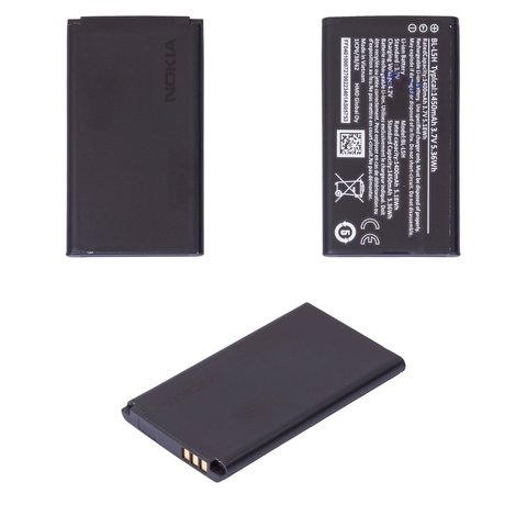 Аккумулятор BL L5H для Nokia 105 4G 2023 , 110 4G 2023 , 130 2023 , 150 2023 , Li ion, 3,7 В, 1450 мАч, Original PRC 
