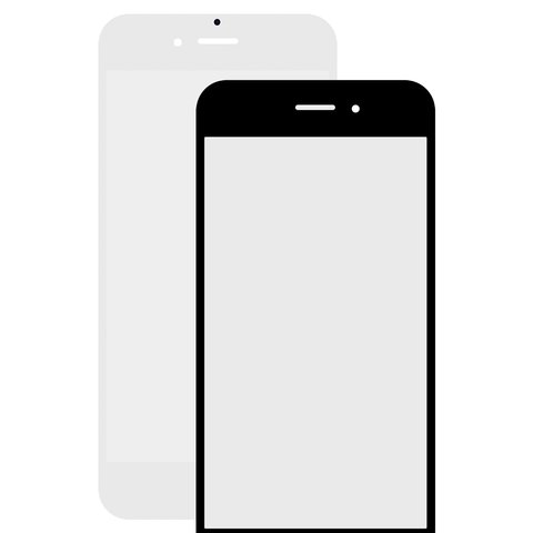 Housing Glass compatible with iPhone 6, white, HC 