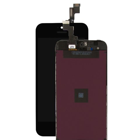 Дисплей для iPhone 5S, iPhone SE, черный, с рамкой, AAA, Tianma