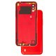 Housing Back Cover compatible with Samsung A015 Galaxy A01, (red, with side button, with camera lens)