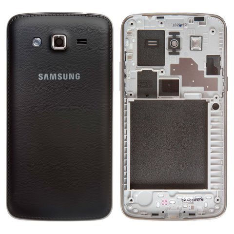Housing compatible with Samsung G7102 Galaxy Grand 2 Duos, black 