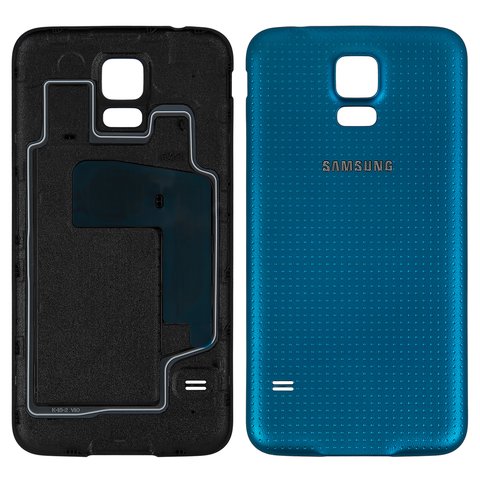 Tapa trasera para batería puede usarse con Samsung G900H Galaxy S5, azul
