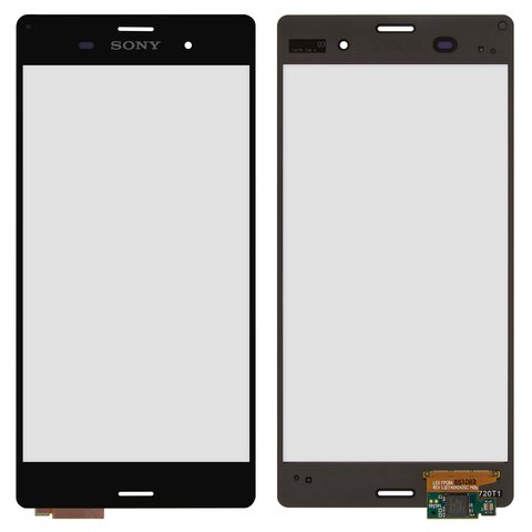 Touchscreen compatible with Sony D6603 Xperia Z3, D6633 Xperia Z3 DS, D6643 Xperia Z3, D6653 Xperia Z3, black 
