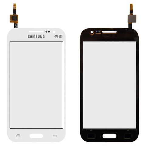 Touchscreen compatible with Samsung G361F Galaxy Core Prime VE LTE, G361H Galaxy Core Prime VE, white 