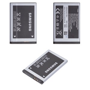 Battery AB463651BU compatible with Samsung S5560, Li ion, 3.7 V, 960 mAh, Original PRC  