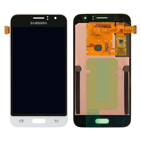 Pantalla LCD puede usarse con Samsung J120 Galaxy J1 2016 , blanco, sin marco, Original PRC , original glass