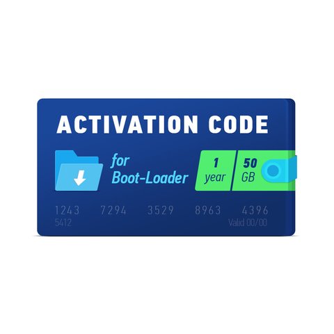 Boot Loader 2.0 Activation Code 1 year, 50 GB 