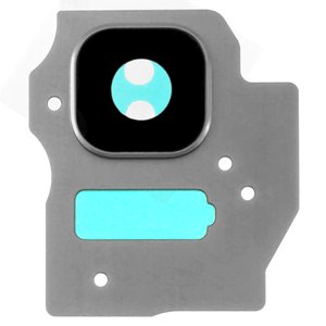 Camera Lens compatible with Samsung G955F Galaxy S8 Plus, G955FD Galaxy S8 Plus, silver, arctic silver 
