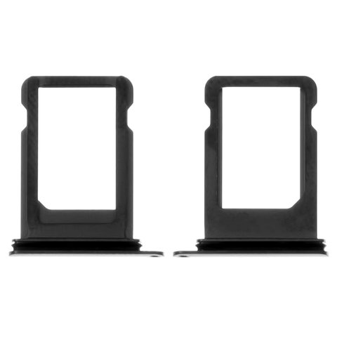 SIM Card Holder compatible with iPhone X, black 