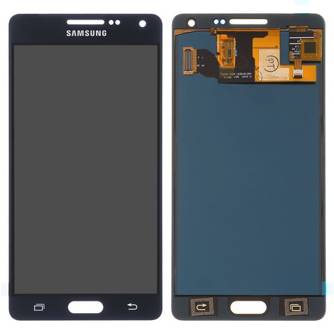 Pantalla LCD puede usarse con Samsung A500 Galaxy A5, negro, sin ajuste de brillo, sin marco, Copy, TFT 