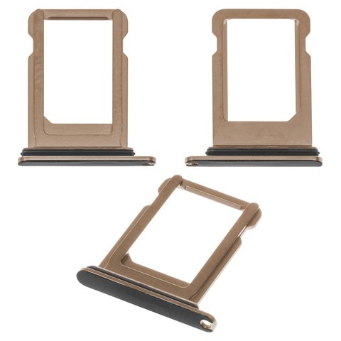 SIM Card Holder compatible with iPhone XS, golden 