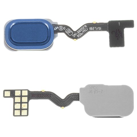 Flat Cable compatible with Samsung J600F Galaxy J6, for fingerprint recognition Touch ID , dark blue 