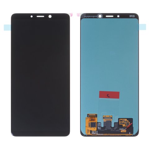 Pantalla LCD puede usarse con Samsung A920F DS Galaxy A9 2018 , negro, sin marco, Original PRC , original glass