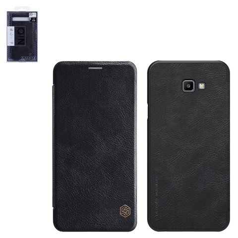 Case Nillkin Qin leather case compatible with Samsung J415 Galaxy J4+, black, flip, PU leather, plastic  #6902048166738