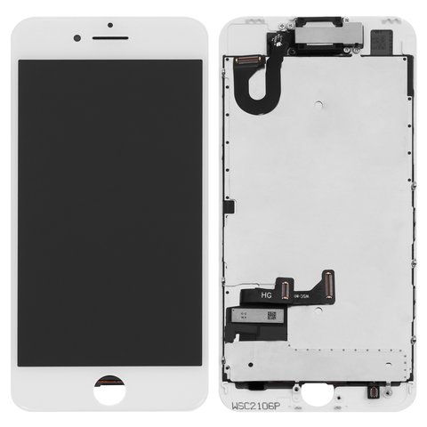 Pantalla LCD puede usarse con iPhone 6 Plus, negro, con marco, AAA, Tianma  - All Spares