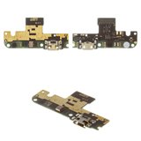 Cable flex puede usarse con Xiaomi Redmi Note 5A, del conector de carga, con micrófono, con componentes, Original (PRC), placa del cargador