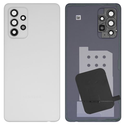 Housing Back Cover compatible with Samsung A528 Galaxy A52s 5G, white, with camera lens 