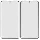 Housing Glass compatible with Samsung S906B Galaxy S22 Plus 5G, (with OCA film, black)