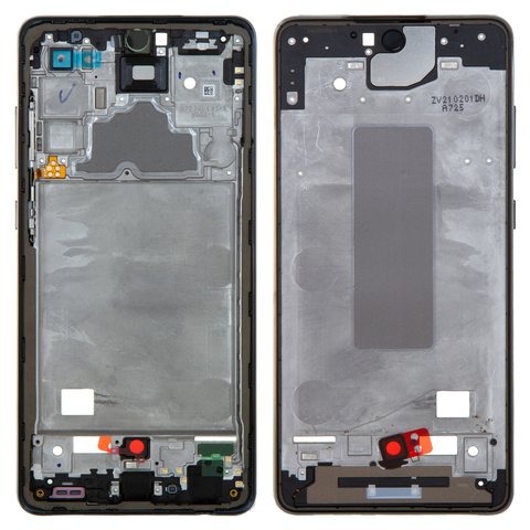 Housing Middle Part compatible with Samsung A725 Galaxy A72, black, LCD binding frame 