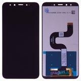 LCD compatible with Xiaomi Mi 6X, Mi A2, (black, without frame, Copy, (TFT) M1804D2SG, M1804D2SI)