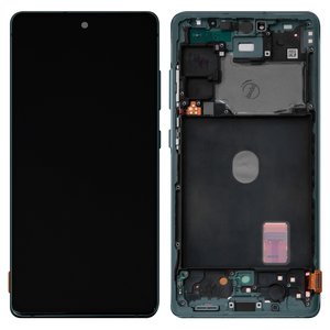 Pantalla LCD puede usarse con Samsung G780 Galaxy S20 FE, menta, con marco, Original PRC 