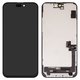 Pantalla LCD puede usarse con iPhone 15 Plus, negro, con marco, AAA, (TFT), JK