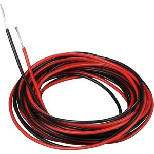 Провод в силиконовой изоляции 26AWG, 0,15 мм², 1 м, красный
