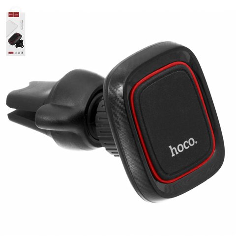 Автомобільний тримач Hoco CA23, чорний, на дефлектор, магнітний