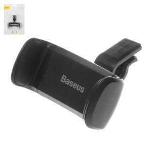 Автомобільний тримач Baseus, чорний, на дефлектор, висувний, #SUGX 01
