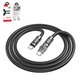 USB кабель Hoco U118, 2xUSB тип-C, 120 см, 60 Вт, 3 A, чорний, #6942007603447