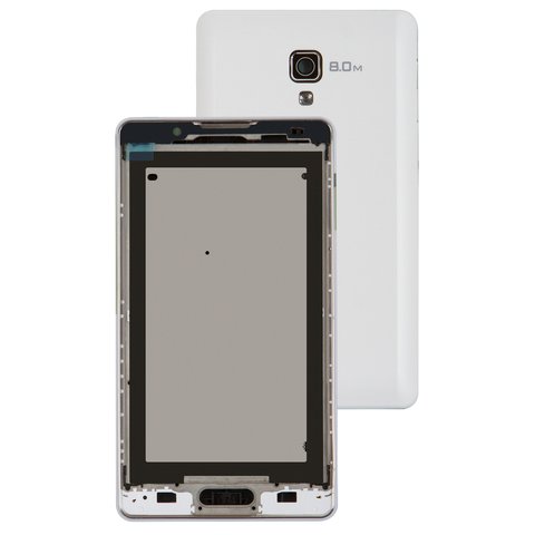 Housing compatible with LG P710 Optimus L7 II, P713 Optimus L7 II, white 