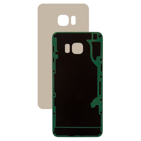 Housing Back Cover compatible with Samsung G928 Galaxy S6 EDGE Plus, golden, Copy 