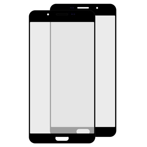 Housing Glass compatible with Samsung A910 Galaxy A9 2016 , black 
