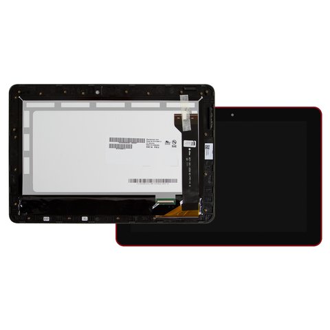 LCD compatible with Asus MeMO Pad 10 ME102A, red, with frame  #B101EAN01.1 MCF 101 1856 01 FPC V1.0