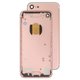 Housing compatible with Apple iPhone 7, (pink, with SIM card holders, with side buttons)