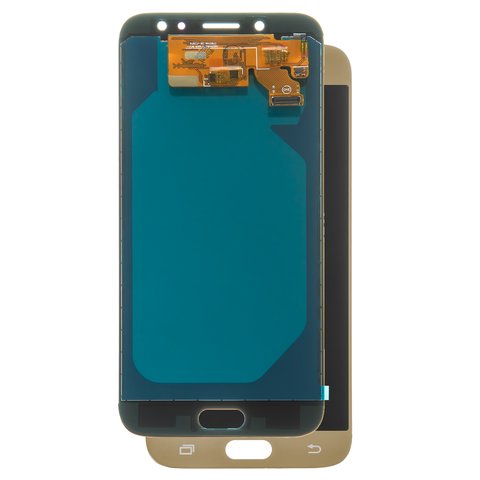 LCD compatible with Samsung J730 Galaxy J7 2017 , golden, with light adjustable, Best copy, without frame, Copy, TFT  